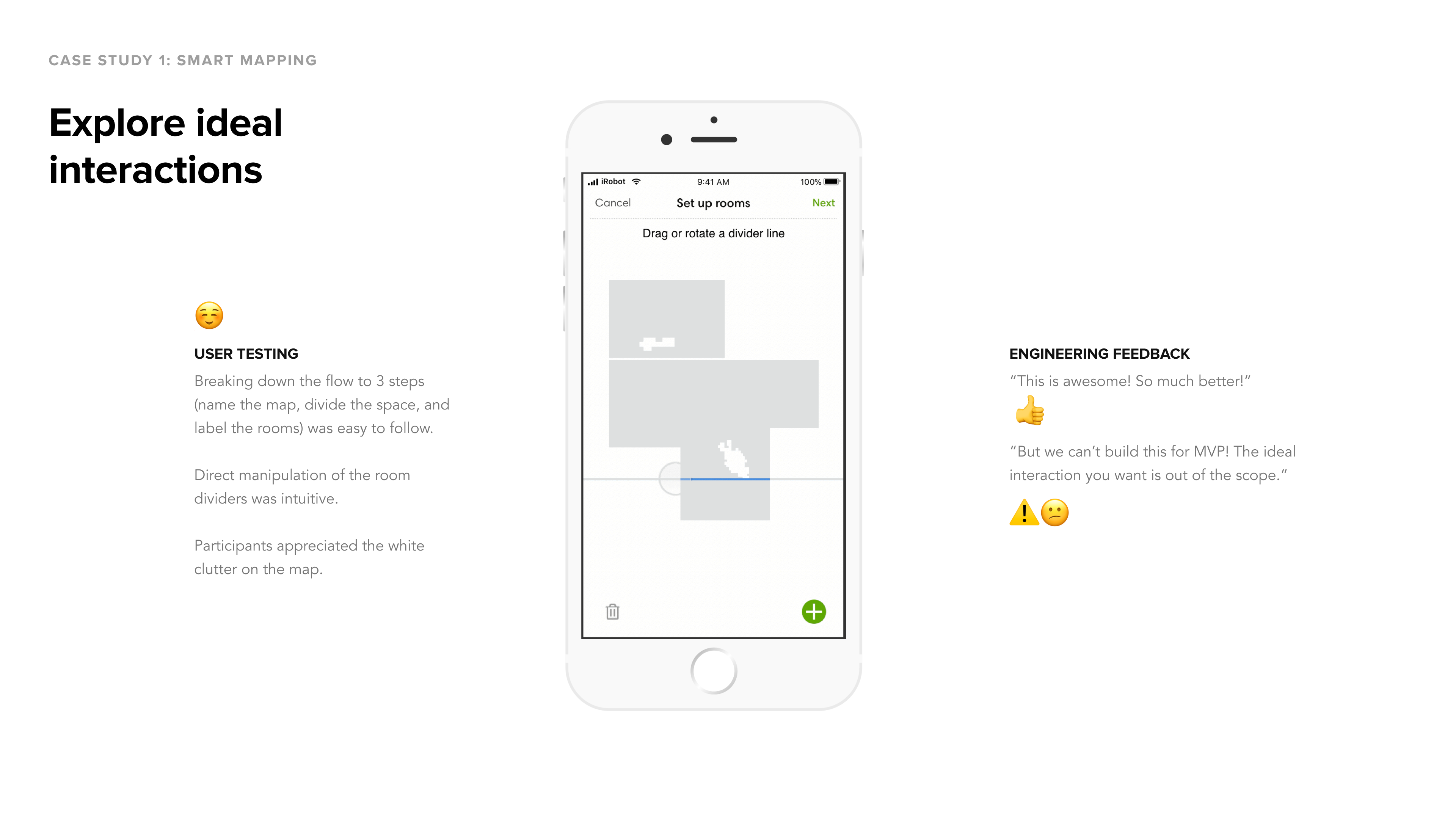 Ideal interaction prototype — step 1 set up rooms